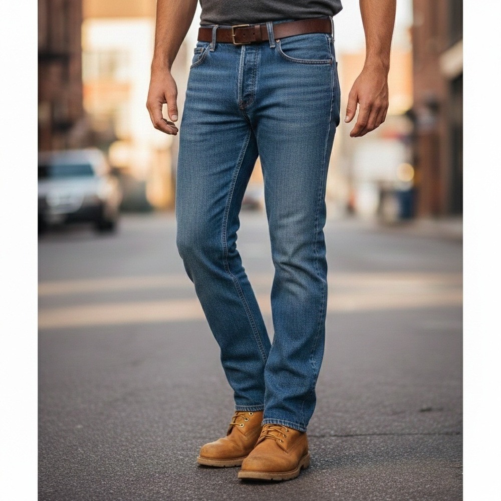 New Levi's 501 Original Jeans Mens 38x30 Blue Straight Leg Button Fly NWT